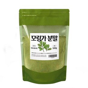 모링가 분말 인도네시아산 잎 모링가가루 파우더 대용량 할인가 + 사은품 증정, 500g, 1개