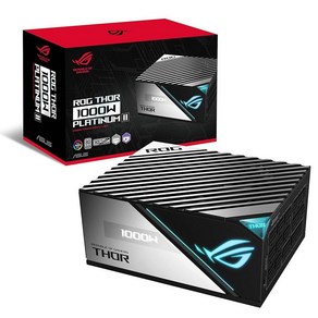 ASUS ROG Tho 1600W 티타늄 (1600와트 완전 모듈식 전원 공급 장치 80+ 티타늄 람다 A++ 인증 GaN MOSFETs 디지털 전원 제어 ROG 방열, 1000W_THORATX, 1개