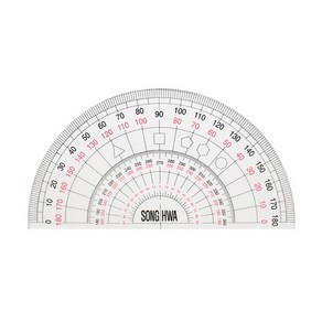 [코리아스퀘어] 송화 각도기 13cm