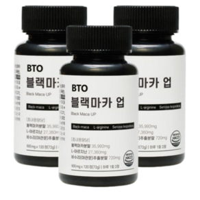 비티오 블랙마카 업 120정 2+1통, 3개