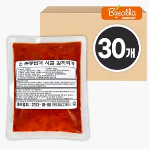 춘풍접객 시골 김치찌개 350g (30개) 업소용 식당용 찌개 베이스 참치 순두부 부대찌개 육수 소스, 30개