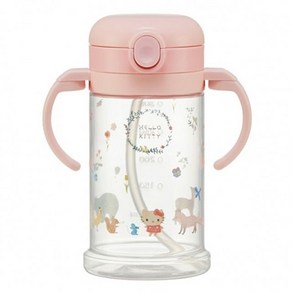 헬로키티 접이식 빨대물통 양손머그컵 370ml, 1개, 본상품선택