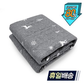 [내일도착] 한일의료기 탄소 전기요 전기매트 국내생산 워셔블 눈꽃사슴 온열매트, 더블(대)