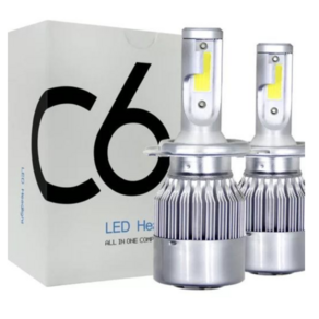 C6 LED 헤드라이트 (H7 6000K) 자동차 전조등 (좌우 1세트), 1세트, H7타입