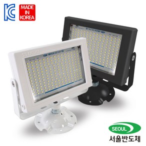 LED투광기 노출형 투광등 30W 50W 국산 서울반도체 방수 간판조명 블랙 화이트, SS 30W 전구색(3000K) 화이트바디, 1개