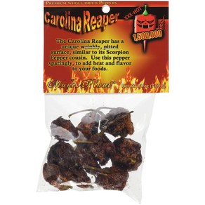 Dried Carolina Reaper Pepper Whole Pods by Magic Plant (1/4 o Magic Plant 건조 캐롤라이나 리퍼 페퍼 전체 포드(1/4온스