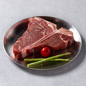 정육감 토마호크 우대갈비 티본 엘본 포터하우스 스테이크 캠핑 바베큐, 400g, 1개