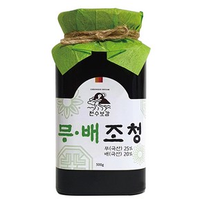 무조청 500g 무엿 무우조청 쌀조청 천수보감 제주월동무, 2개