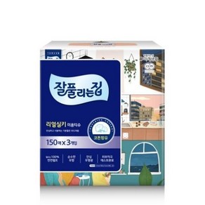 미래생활 잘풀리는집 리얼 실키 미용티슈 150매x3개