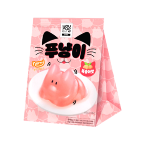 푸냥이 푸딩 젤리 복숭아, 1개, 90g