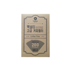 맥널티 커피필터 200입 (2~4인용), 1개, 200개