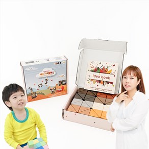 벨베이비 영유아 세모 자석블럭 빅사이즈 35mm (세모), 우드, 1개