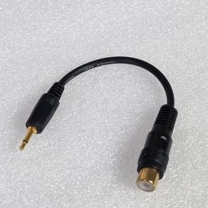 신길전자 RCA(F) - 2.5mm 모노(M) 변환젠더 미가엘 반주기 출력 영상 단자 오디오 스피커 앰프 젠더