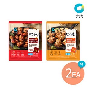 청정원 안주야 육즙팡팡 2종 골라담기, 2개, 400g