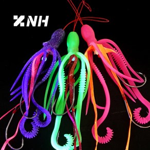 [뼈삼몰]NH코리아 왕대구 타코루버 스커트 훅 세트 타이라바 참돔 대구 꼴뚜기 웜, 7.레드