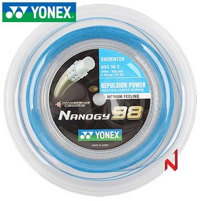 요넥스 배드민턴스트링 NGB98-2 나노지 0.66mm 200M 3색상, 블루(BL), 1개