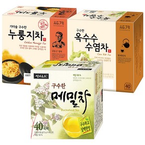 쌍계명차 옥수수차 40T+누룽지차 40T+메밀차 40T, 172g, 1개