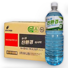 유니켐 자동차용 에탄올 워셔액 식물성 자동차 앞유리 유리 세정 사계절용 1800ml, 1개, 1.8L