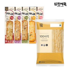 [KT알파쇼핑][삼진어묵] 어부의바 5종 + 100사각어묵 320g, 1개