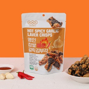 [오희숙전통부각] 명인찹쌀매운갈릭김부각40g, 40g, 1개