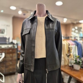 BCBG [올앤선드리] 가죽 JK 점퍼_ A5M3F101 _99 [BLACK]