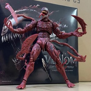 마블 베놈 카니지 레드 스파이더맨 가동 액션 21cm 피규어, Canage Venom, 1개