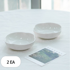 시라쿠스 프리즈 찬기 14cm, 화이트, 2개