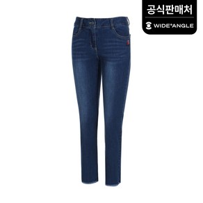 [와이드앵글 공식] [골프] 여성 자수 포인트 데님 L WWP20371DI