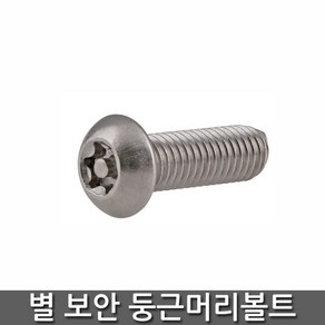 별 렌치 둥근머리 볼트 LINE TORX SUS, M6 x L45, 1개