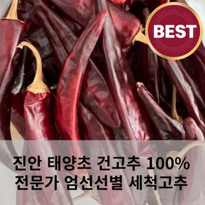 진안 태양초 고추 100% 깨끗한 최상급 건고추 마른고추 1근 600g 세척완료 세척고추 전문가엄선선별, 꼭지 뽑은 가루 600g, 1개