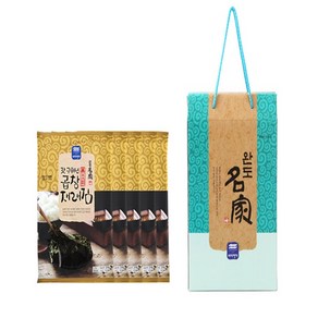 [바다명가]완도명가 갓구워낸 곱창 재래김(무조미) 선물세트 3호(5매x5봉), 1개