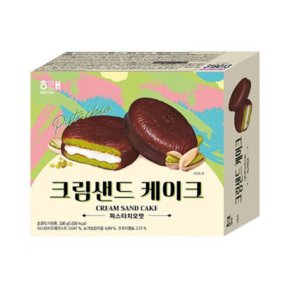 해태 샌드크림케익 피스타치오맛, 3개, 336g