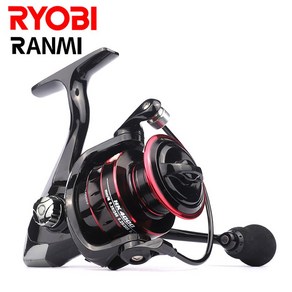 RYOBI RANMI 스피닝 릴 8KG 최대 드래그 5.2:1 고속 금속 스풀 잉어 낚시 릴 소금물 낚시 릴 방적용, EVA Handle Knob, 500