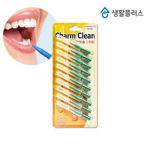 참조은 치간칫솔 I자형 0.8사이즈 10ea 초록색 휴대용 국내생산 일회용 치석제거 칫솔, 1개, 10개입