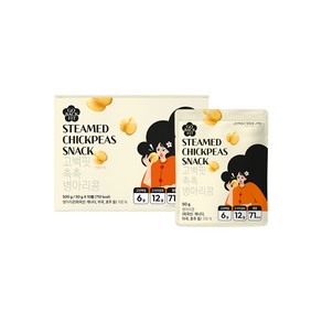 고백핏 바로먹는 촉촉병아리콩 1박스(50g 10개입) 저칼로리 단백질 간식