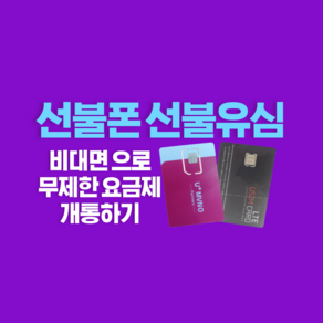 선불유심 앤텔레콤 공식 판매점 전용, LG유심, 1개