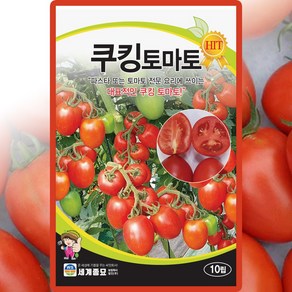 세계종묘 쿠킹토마토 씨앗 10립 방울토마토 씨 과일 종자, 1개