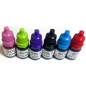 애플시드 스탬프 잉크리필 5ml, 골프용, 1개, 레드