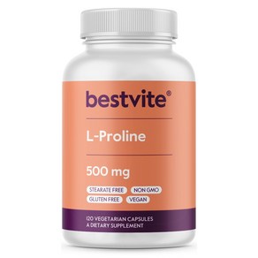 BESTVITE L-프롤린 500mg 베지캡슐 120정, 1개