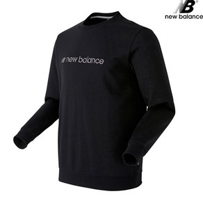 뉴발란스 NBNCB21063-BK 남녀공용 긴팔티 맨투맨 레터 로고 STANDARD FIT