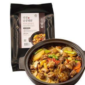 [드림푸드] 안동식 신선 순살 찜닭 1200g 간편조리 밀키트 2-3인분 15분요리 캠핑 맛집, 1개, 1.2kg