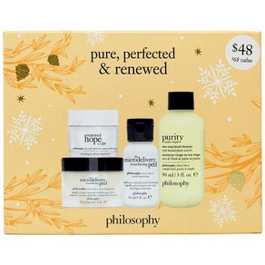 필로소피 리뉴 홉 클렌저 필링 4종 1세트 Philsosphy Pue Pefect and Renewed 4-Piece Set, 1개, 165ml