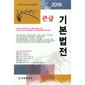 큰글 기본법전(2019):기본 6법 주요교과서 판례수록