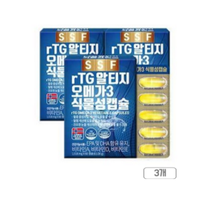 순수식품 TG 알티지 오메가3 1000mg, 60정, 3개