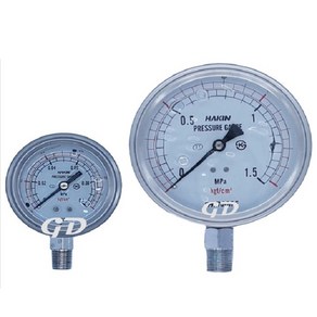 오일충만식 압력계 오일게이지 측정 압력 60파이 1kg, 60파이15kg, 1개