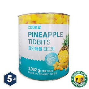 쿡샵 파인애플 티드빗, 5개, 3kg