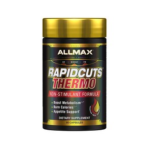 Rapidcut Themo - 강력한 무자극 체지방 커팅제 [ALLMAX], 60정, 1개