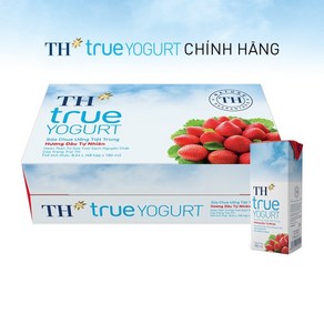 TH TRUE YOGURT 딸기맛/베트남 요거트, 24개, 180ml