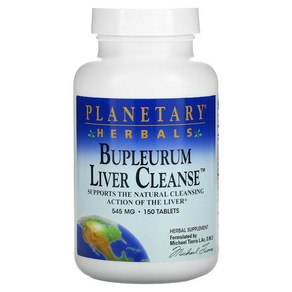 PLANETARY HERBALS Bupleuum 리버 클렌즈 545 mg 150 타블렛, 150개, 1개, 150정