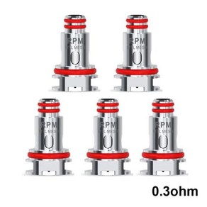 RPM40 메쉬 코일 0.4ohm 트리플 0.6Ohm SC 1.0ohm 세라믹 1.4ohm RPM80 RPM2 Nod 4 X 시스템 카트리지, 01 5pcs-0.3ohm mesh, 5개